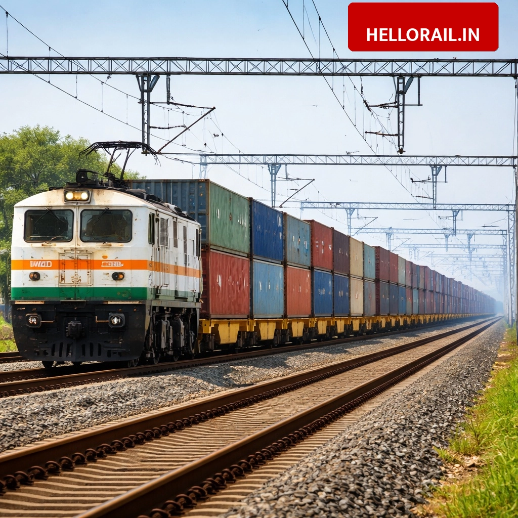 Freight Milestone: Indian Railways dispatches first Double Stack Container Rake from JNPT via WDFC