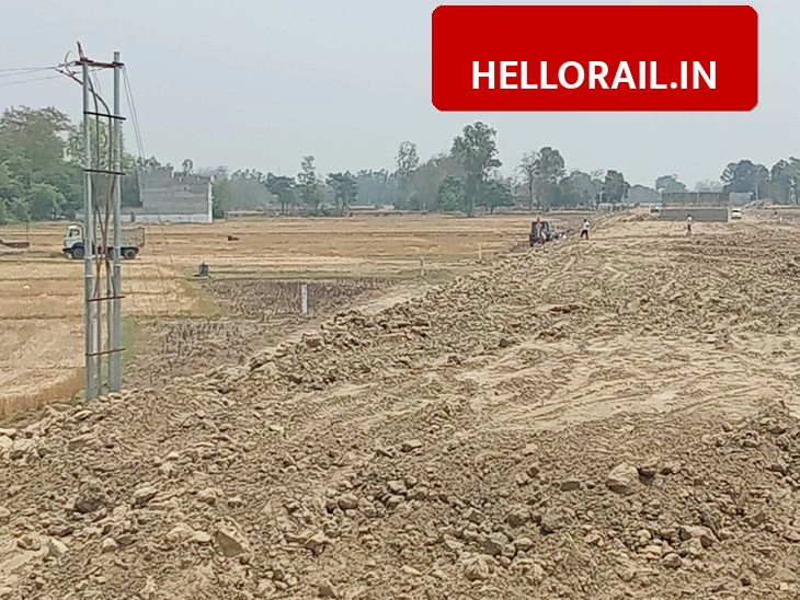 Khalilabad-Bahraich Rail Line: Construction speeds up, earthwork near Mehdawal and Pasai in final stages