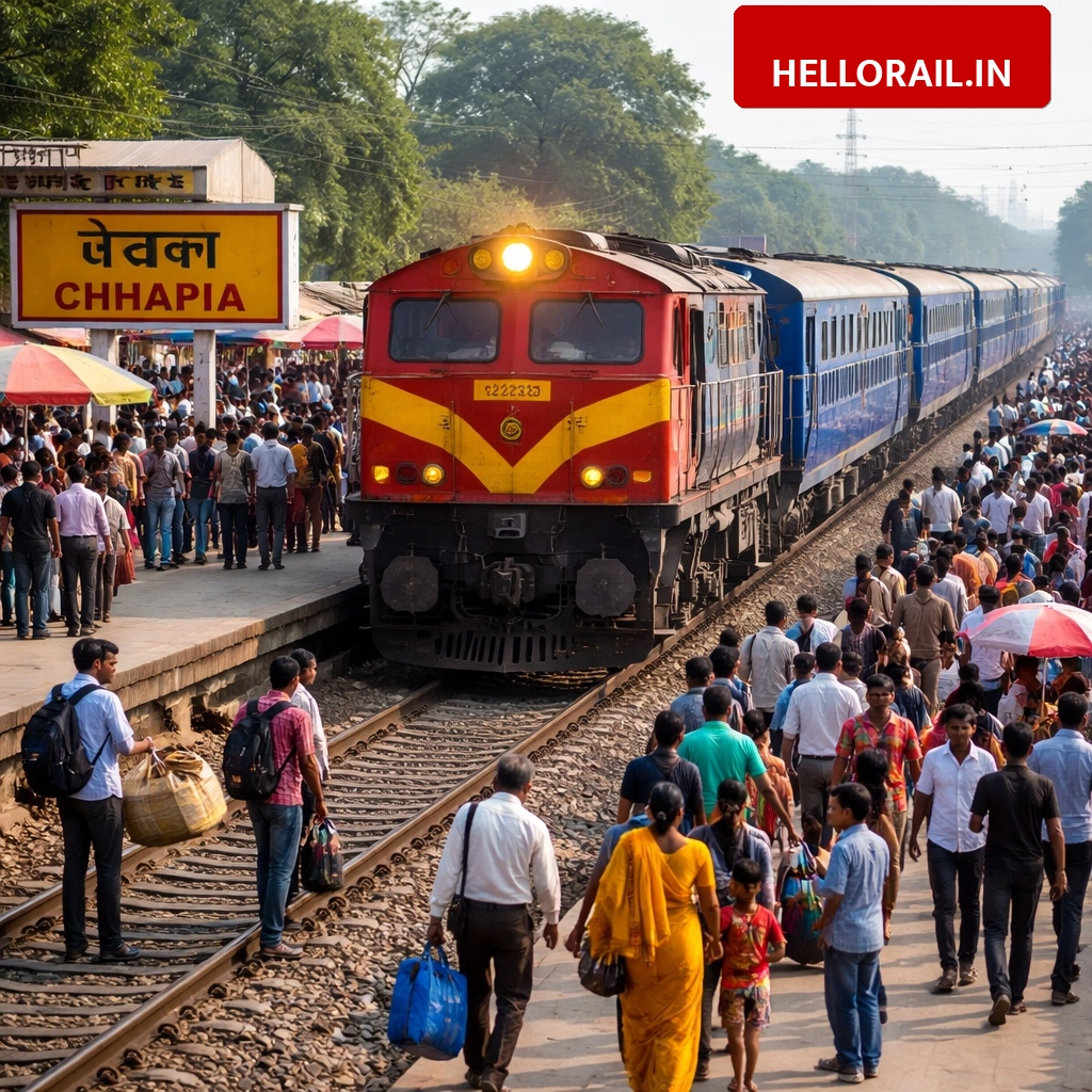Train Update: Special train stoppages shifted from Barhni to Chhapia station due to block