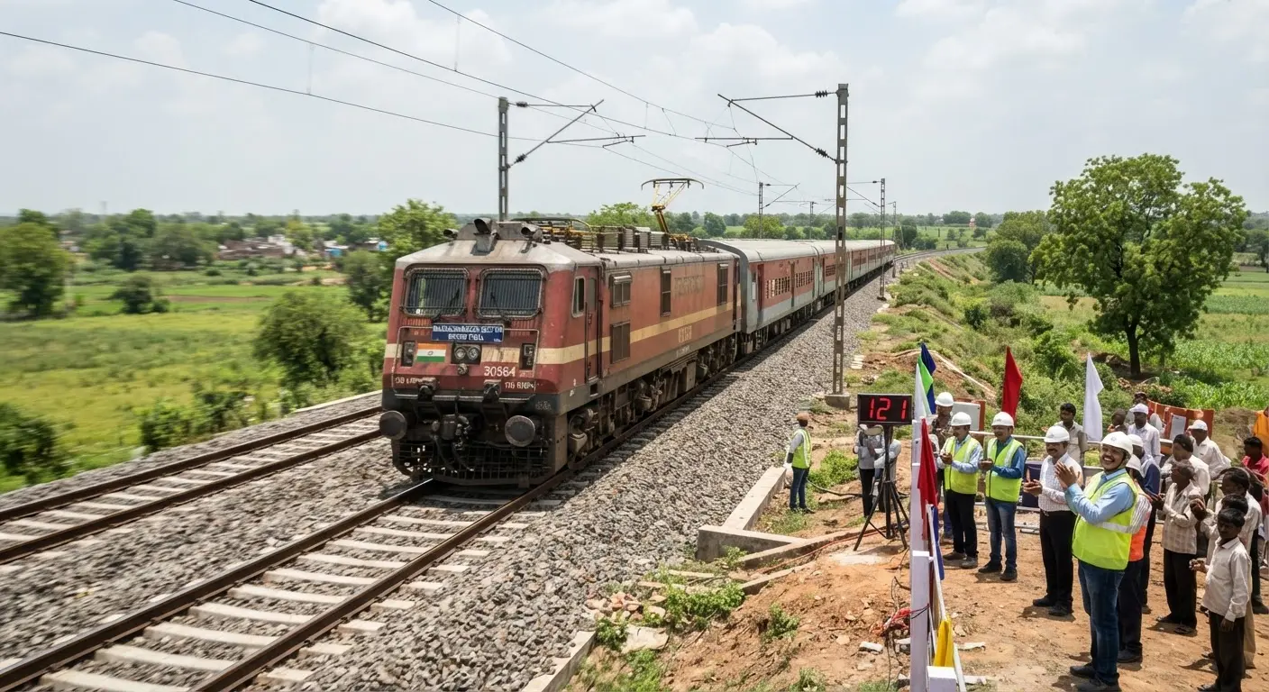 Biaora Sonkacch rail section clears speed trial for passenger trains