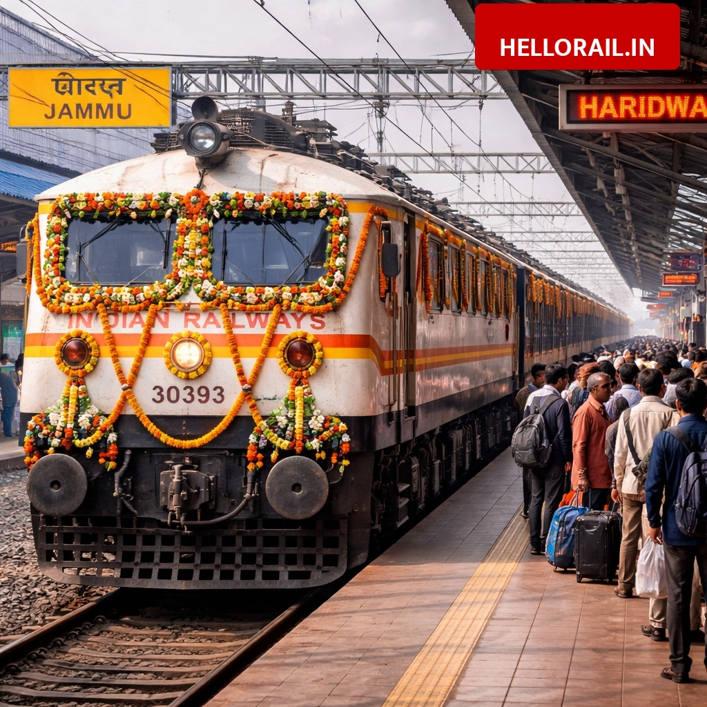 Special Train Announcement: Indian Railways to run special service between Jammu and Haridwar for Somvati Amavasya