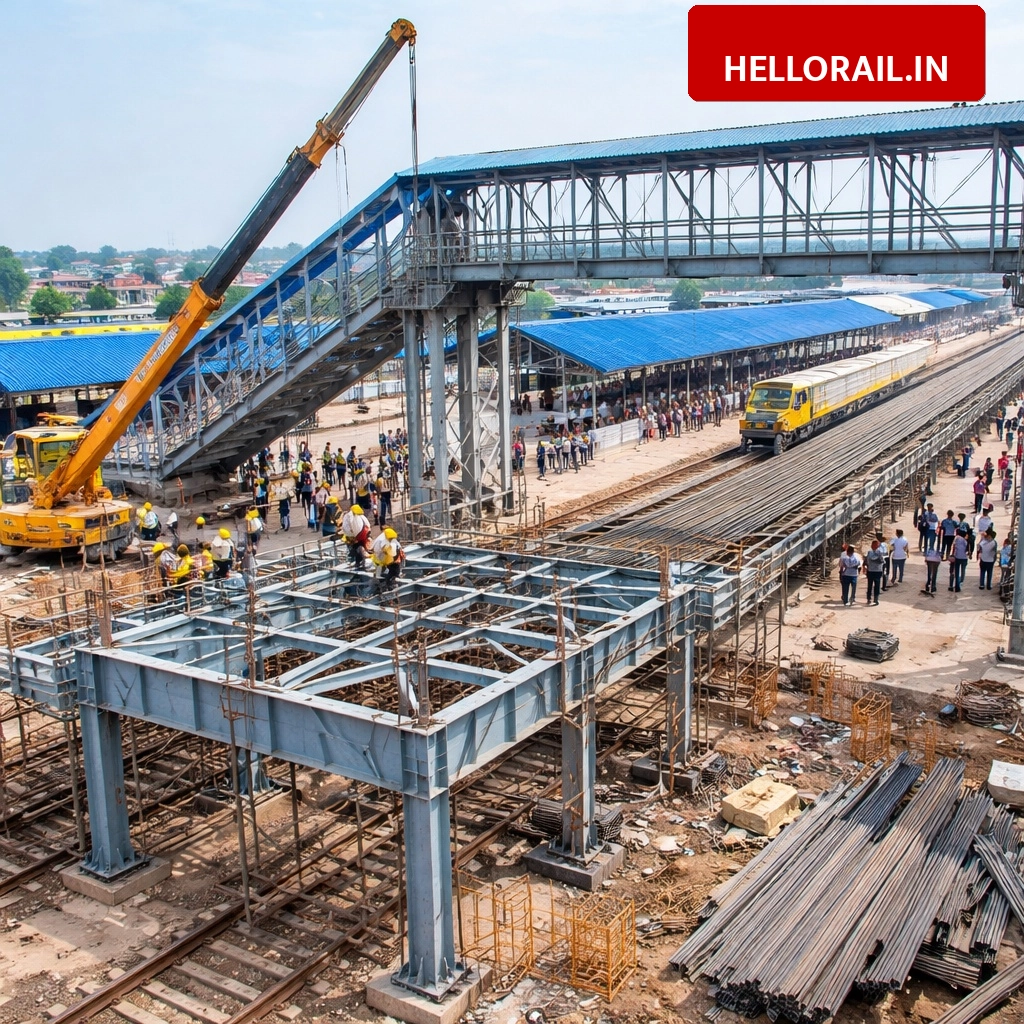 Siddharthnagar Railway Station: Foot Over Bridge expansion work begins for passenger convenience