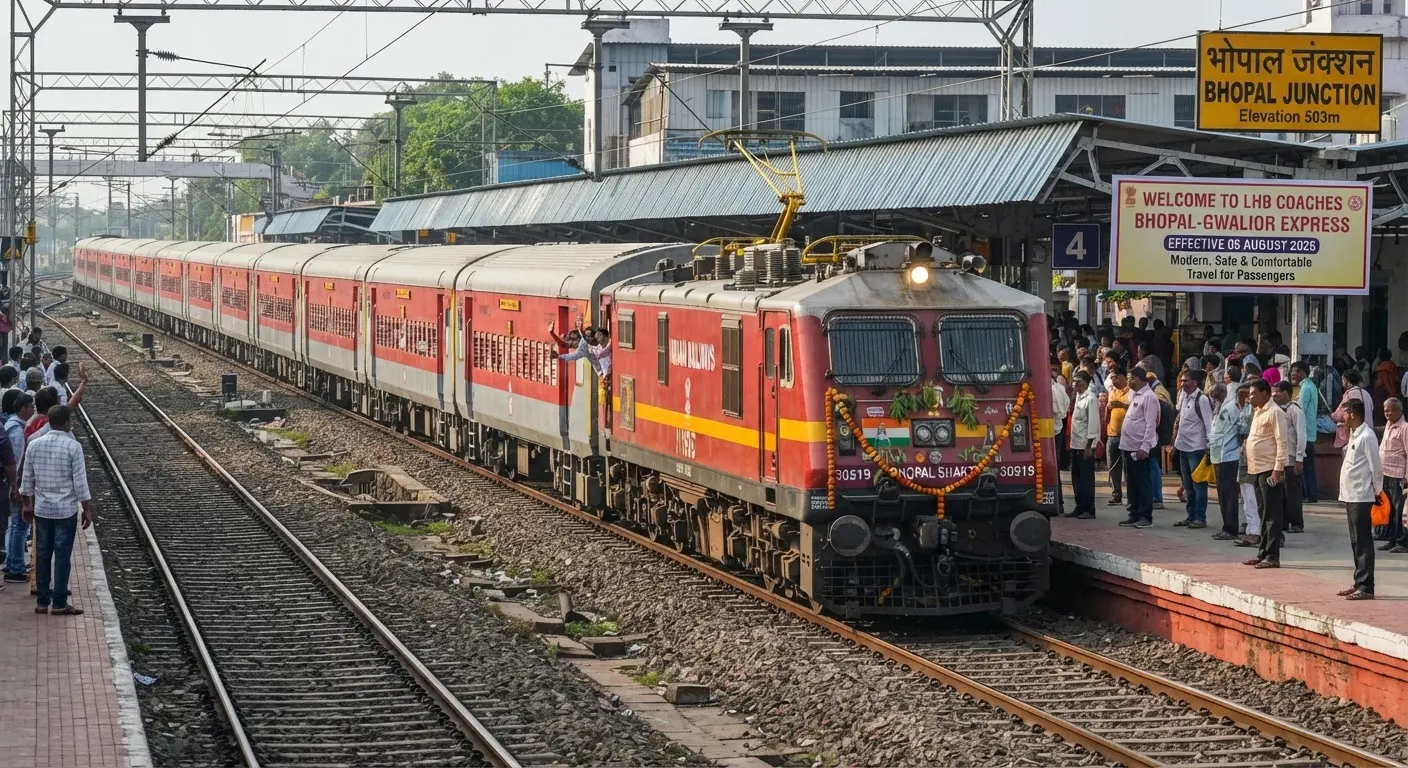 Indian Railways upgrades Bhopal Gwalior Express with modern LHB coaches