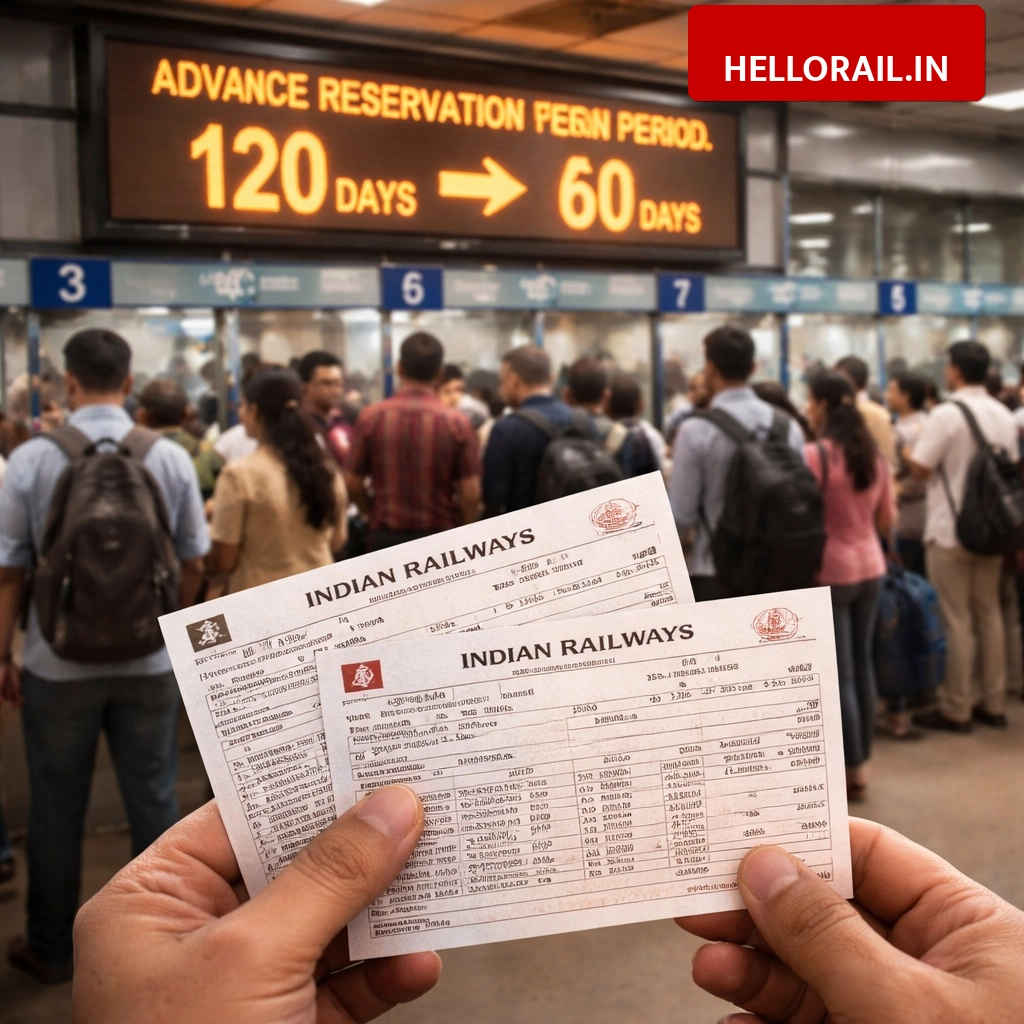 IRCTC Update: Advance reservation period reduced from 120 days to 60 days