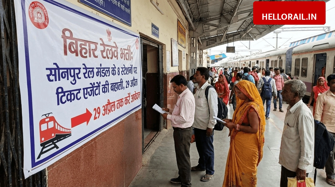 Sonpur Railway Division to Appoint Ticket Booking Agents at 8 Stations in Bihar, Apply by April 29