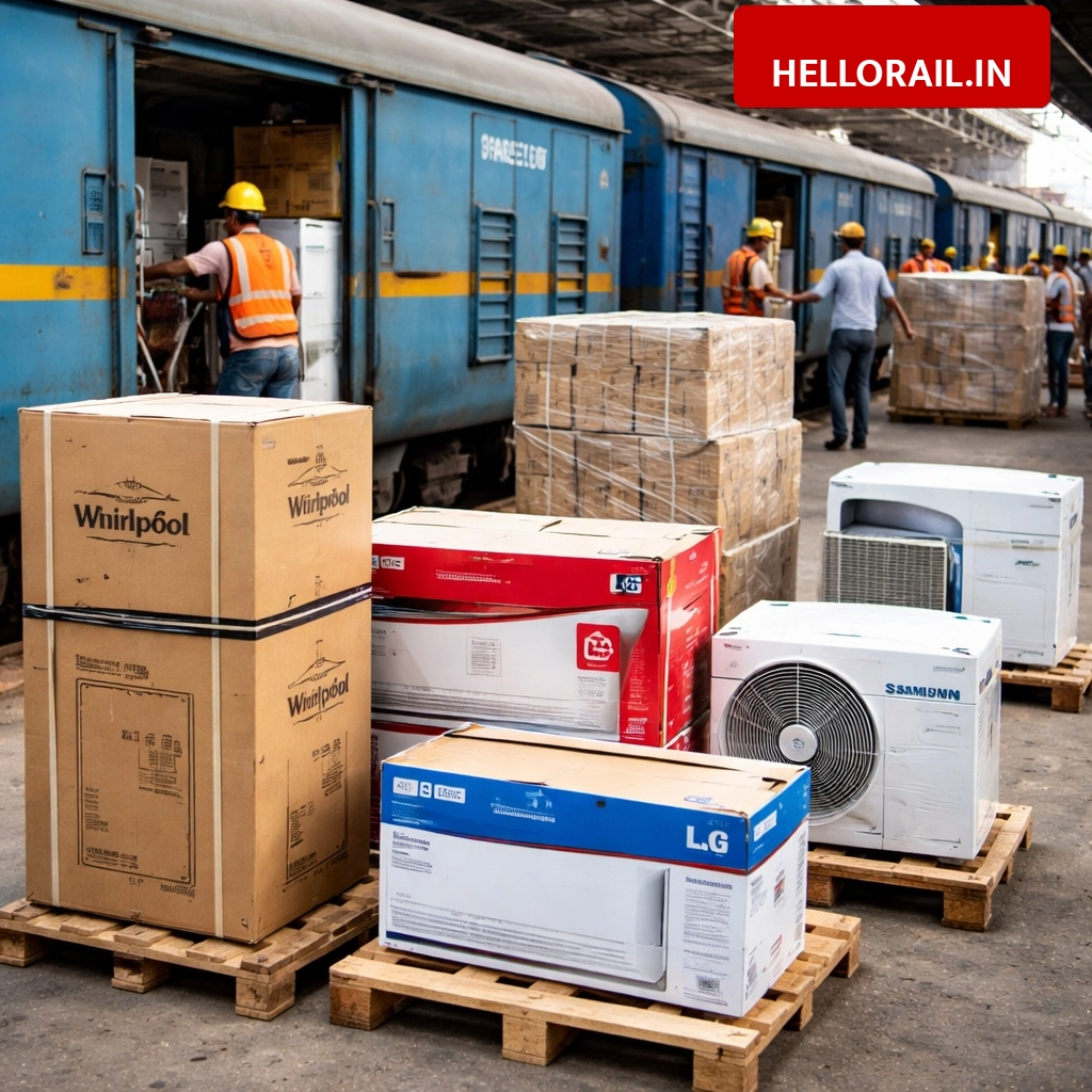 Railway Parcel Service: Send fridge and AC to other cities, check charges and booking process