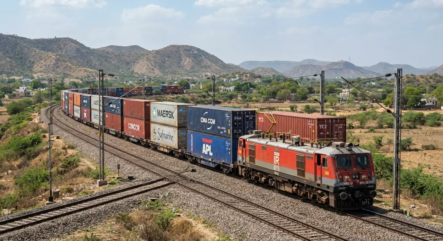 Indian Railways enhances freight logistics with expanded electric double stack container operations