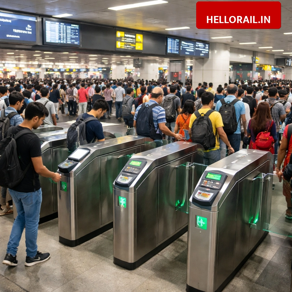 New Delhi Railway Station: Metro-style entry system introduced to control crowd