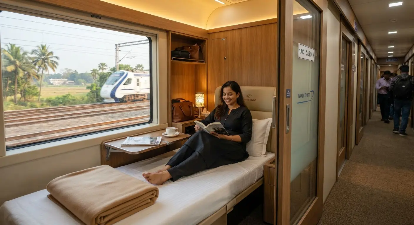 Howrah Kamakhya Vande Bharat Sleeper Offers Premium First AC Travel for Four Thousand Rupees