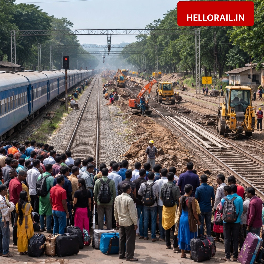 Gorakhpur Division: 14 special trains cancelled due to track doubling work between Unaula and Pipraich