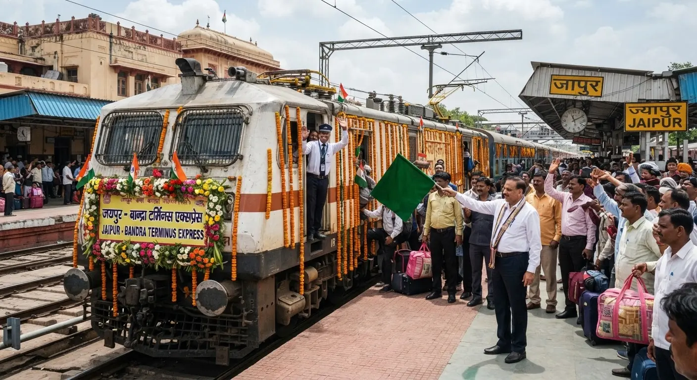 Indian Railways Regularizes Jaipur Bandra Terminus Express to Boost Textile Trade