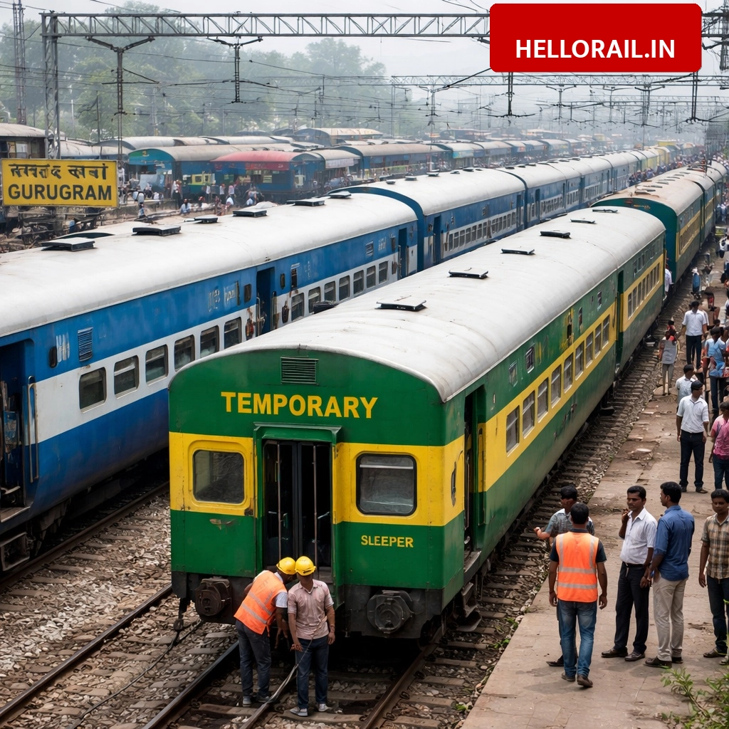 Gurugram Railway Station: Temporary coaches to be added to four pairs of trains, check details