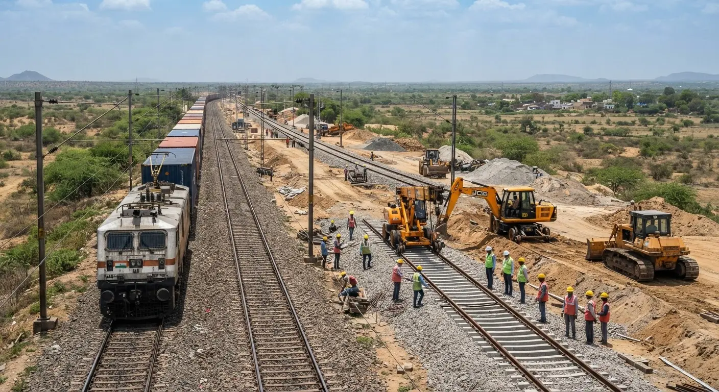Indian Railways approves new third and fourth rail lines on the Nagda Mathura section