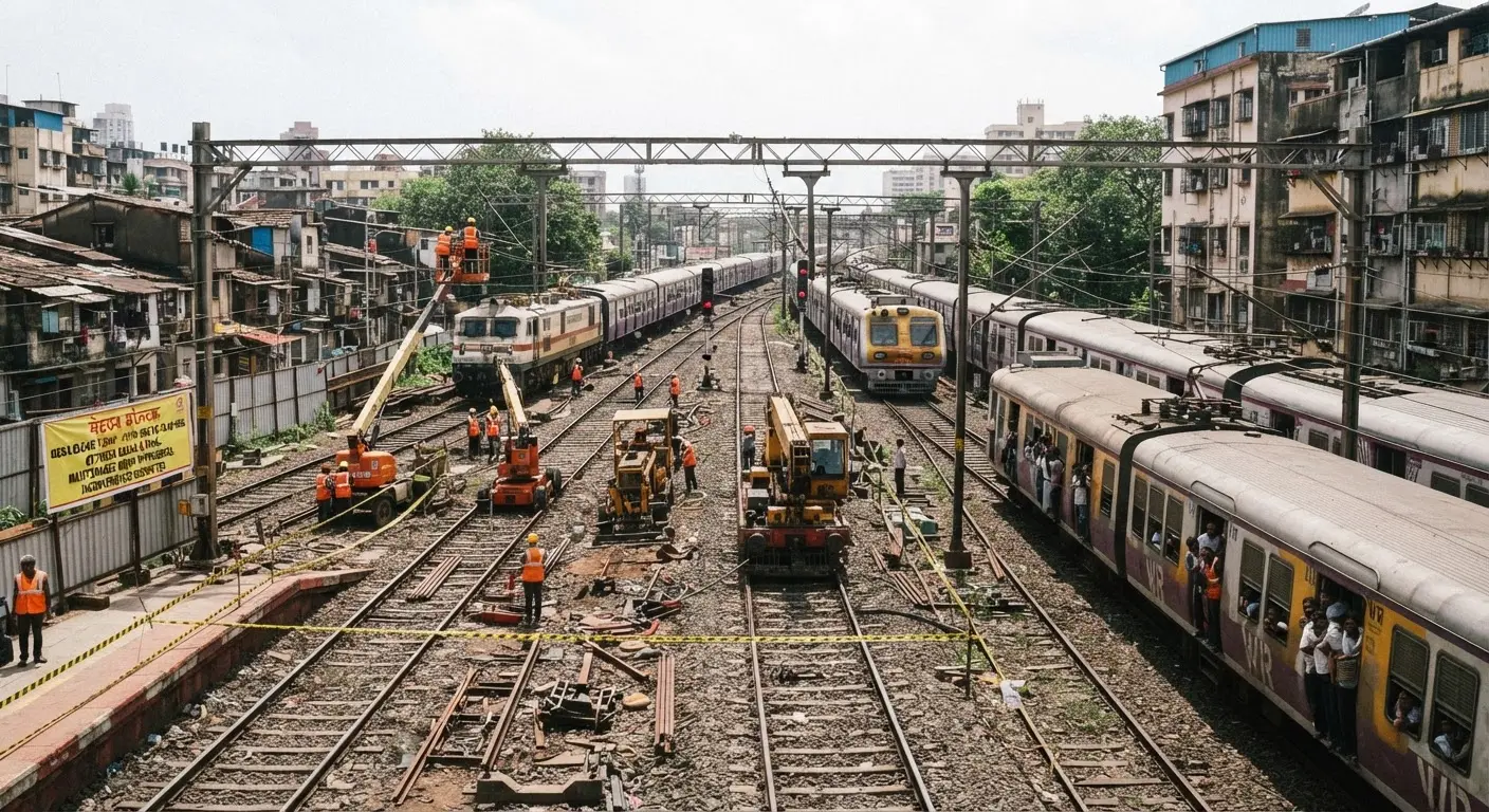 Mumbai suburban railway announces mega block for August 9 2026