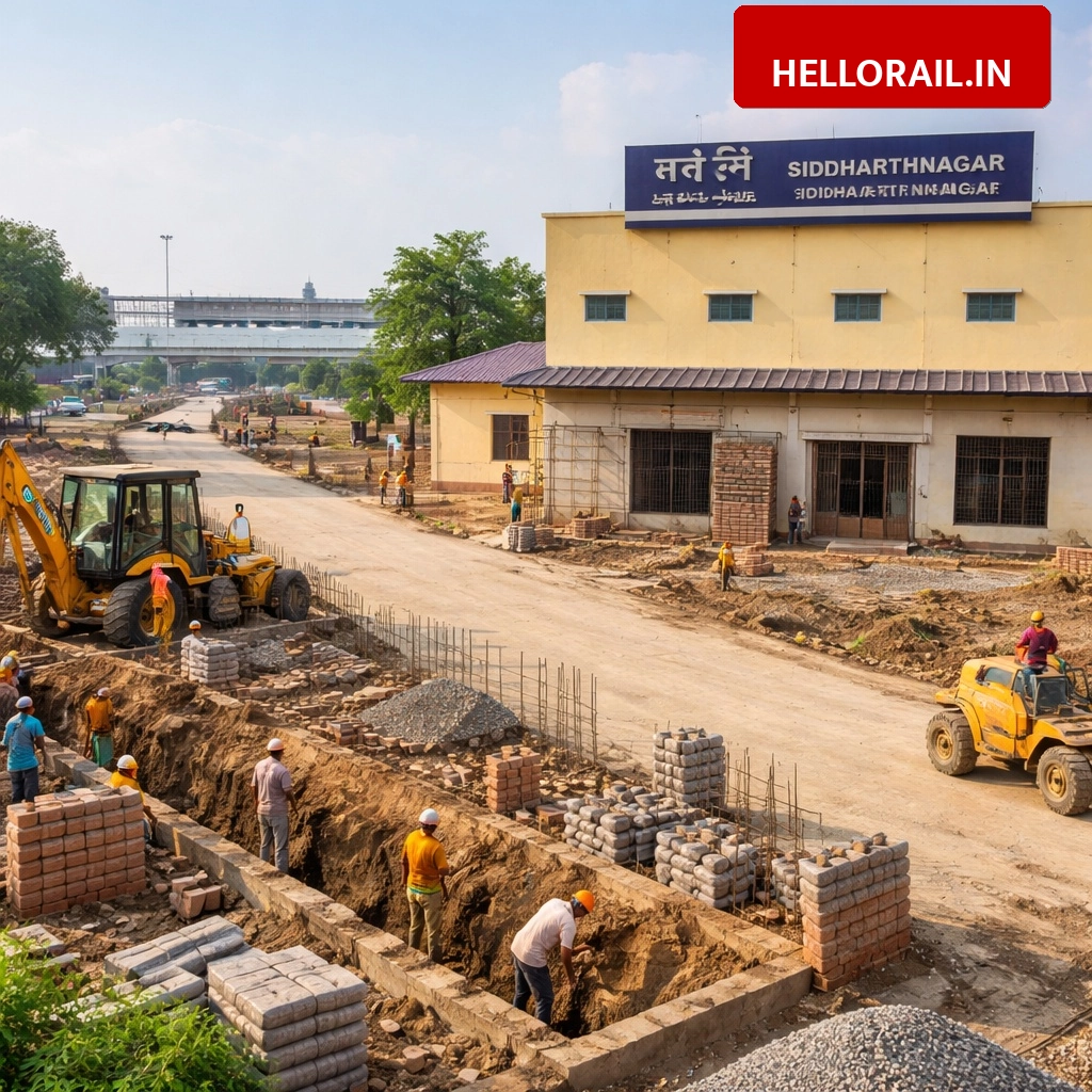 Siddharthnagar Railway Station: Second booking window and new entry road construction begins