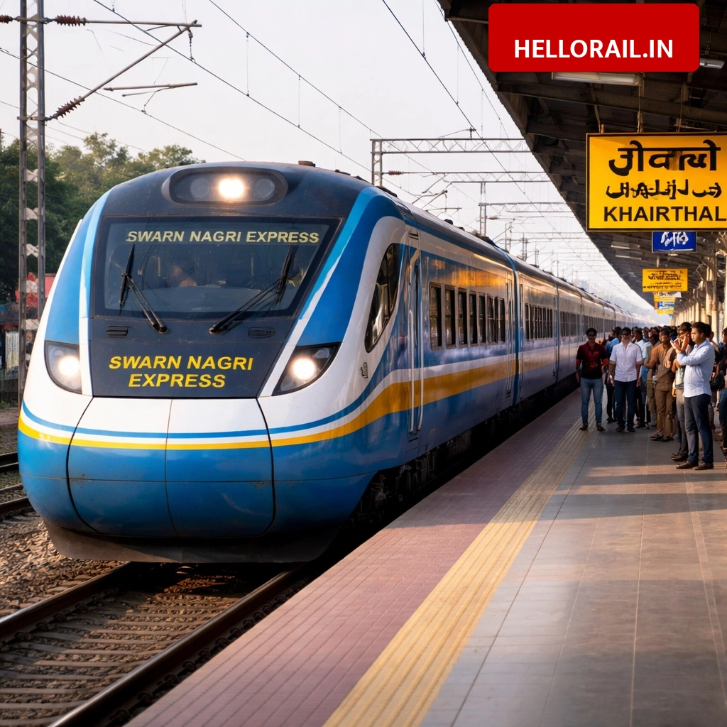 Swarn Nagri Express: Trial stop announced for Khairthal station, check timings