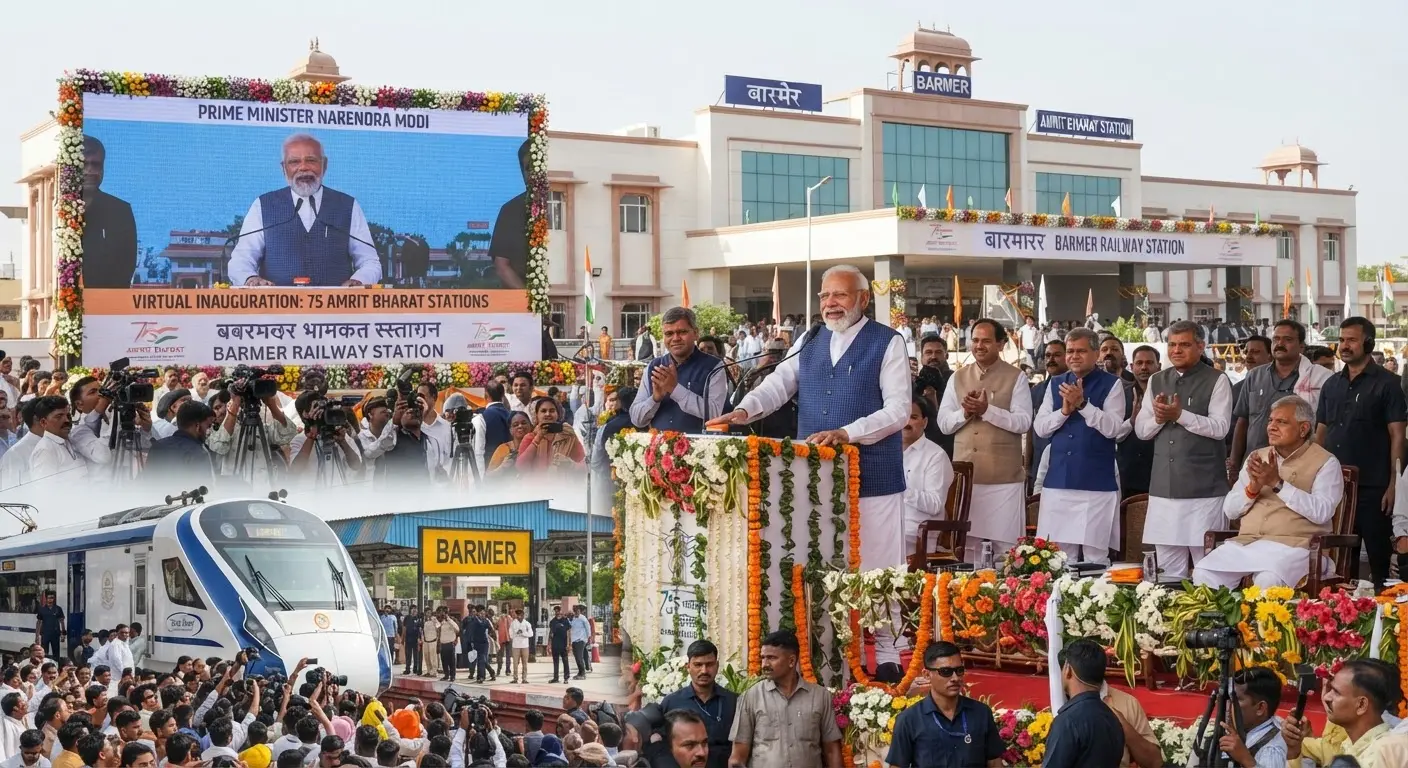 PM Modi to inaugurate redeveloped Barmer railway station under Amrit Bharat scheme