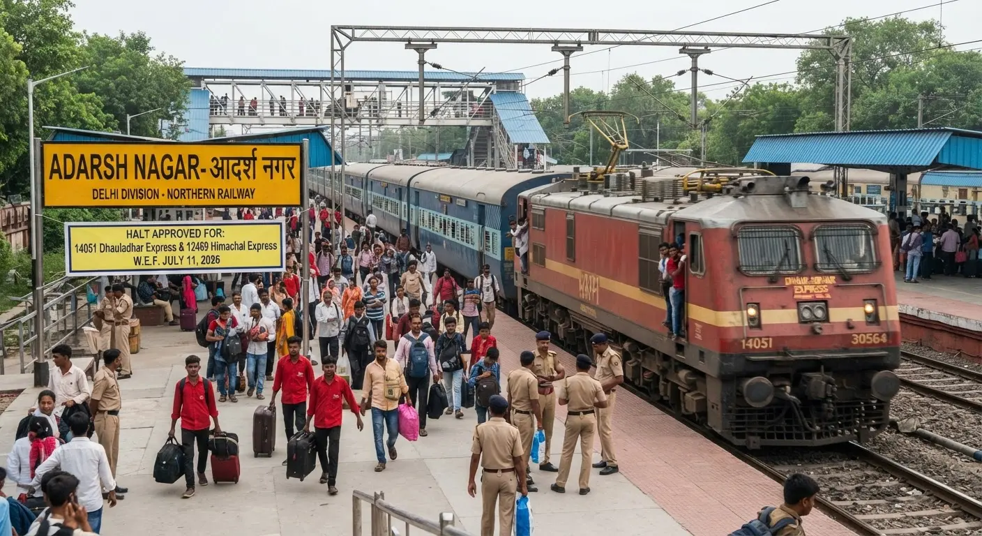 Indian Railways introduces new halts at Adarsh Nagar station for two express trains