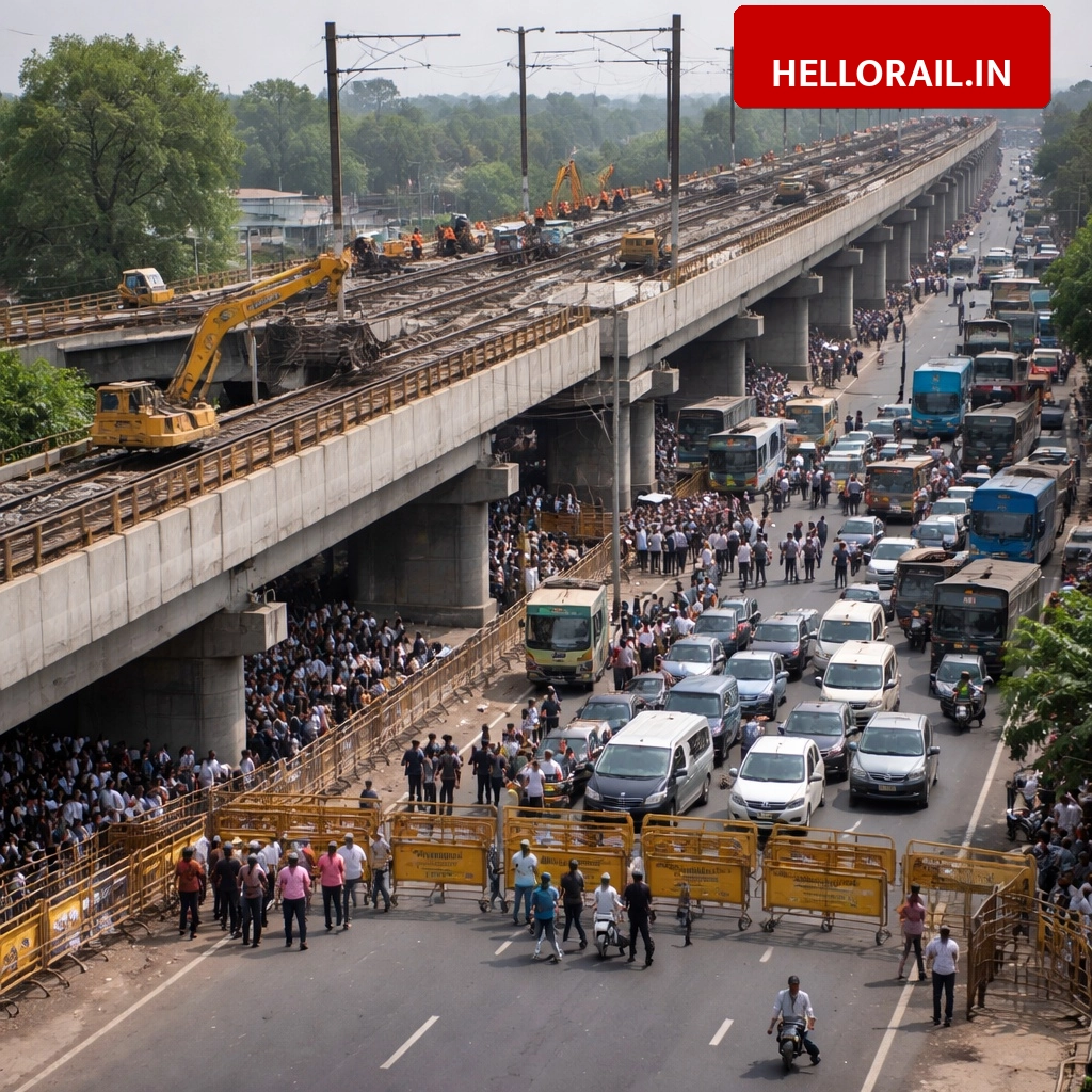 Narnaul Railway Flyover: Traffic suspended at Nizampur for urgent repairs, check details