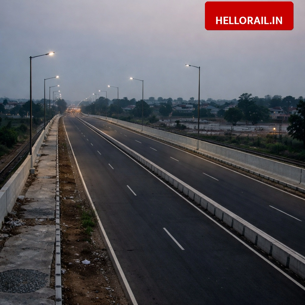 Railway Overbridge Update: 21 crore project ready but lacks basic lighting and footpaths