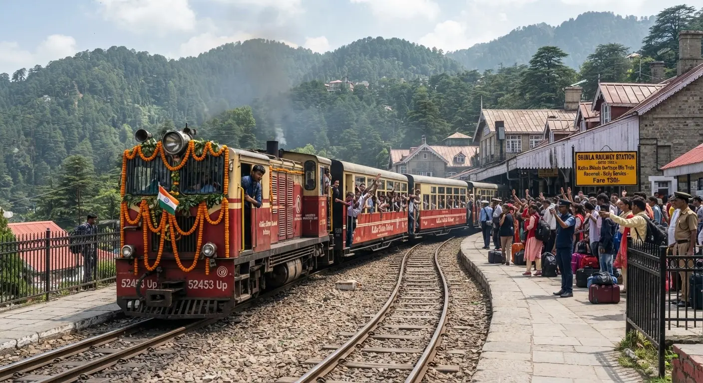 Kalka Shimla Heritage Mix Train Resumes Regular Service With 50 Rupee Fare