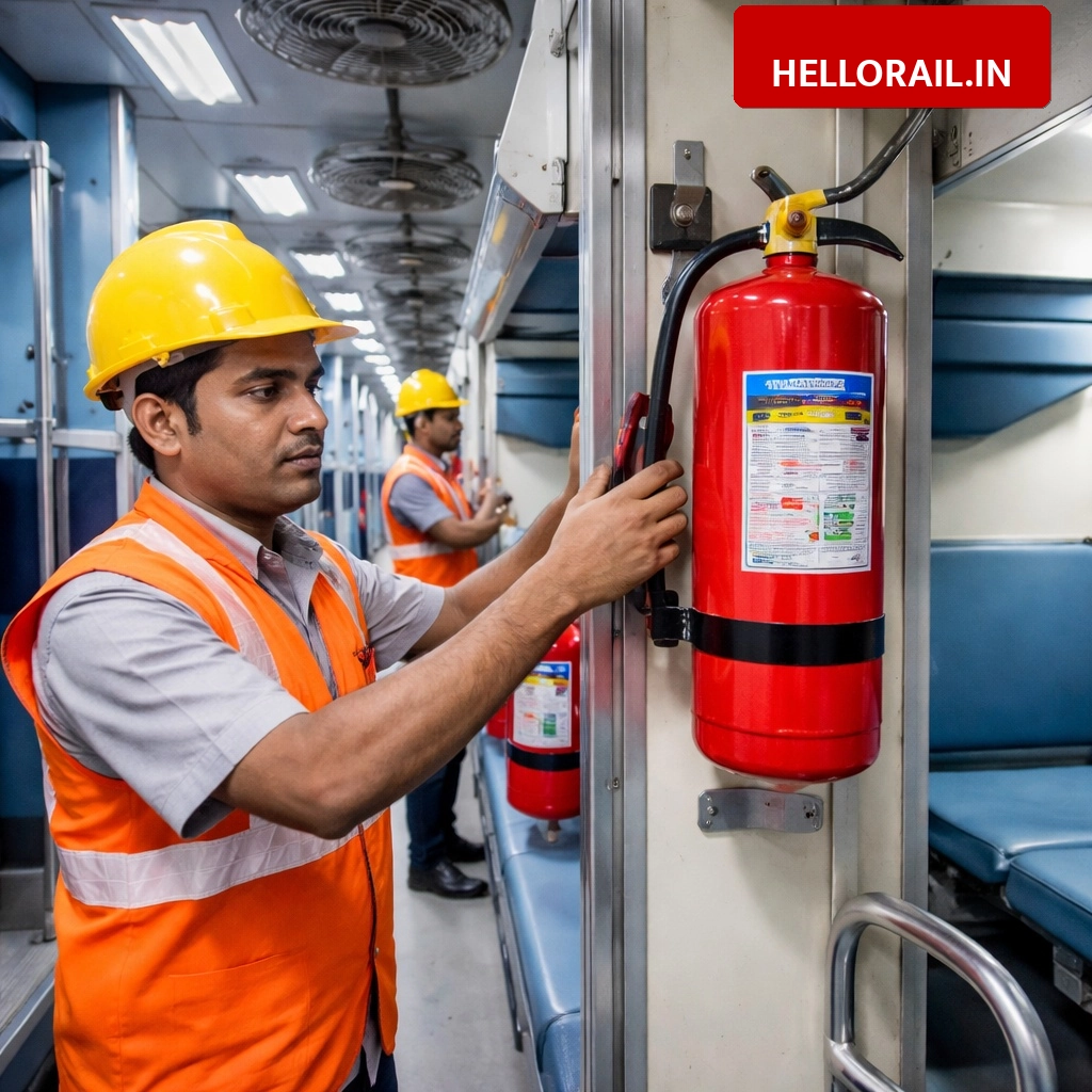 Railway safety boost: New fire extinguishers to be installed in 175 NCR coaches