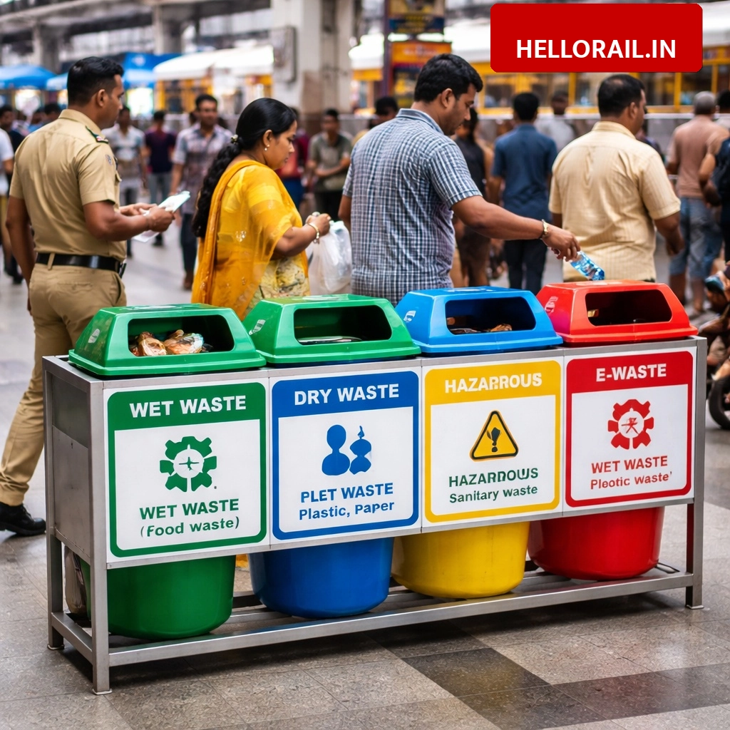 Indian Railways Waste Management: New 4-bin system implemented at stations, check penalty rules