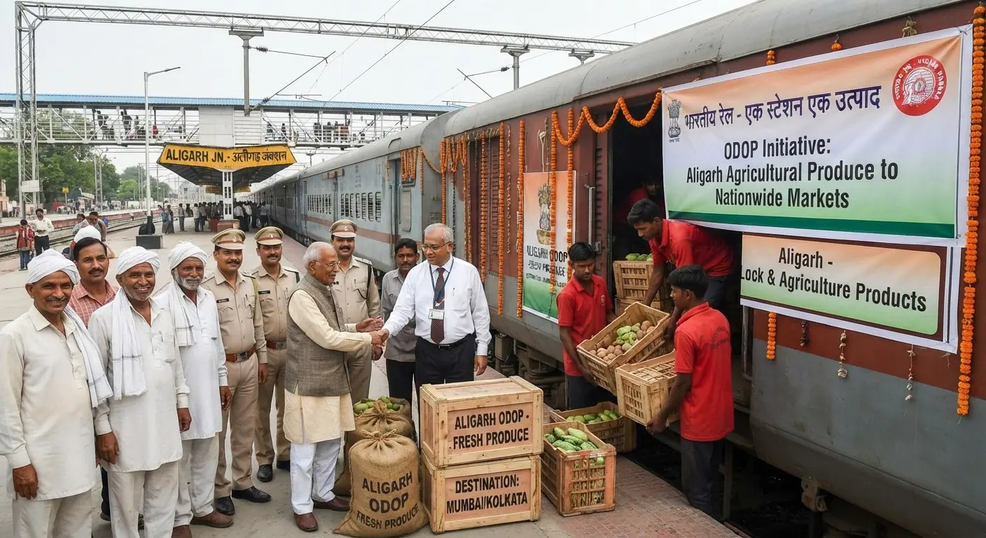 Indian Railways starts One District One Product scheme for Aligarh farmers