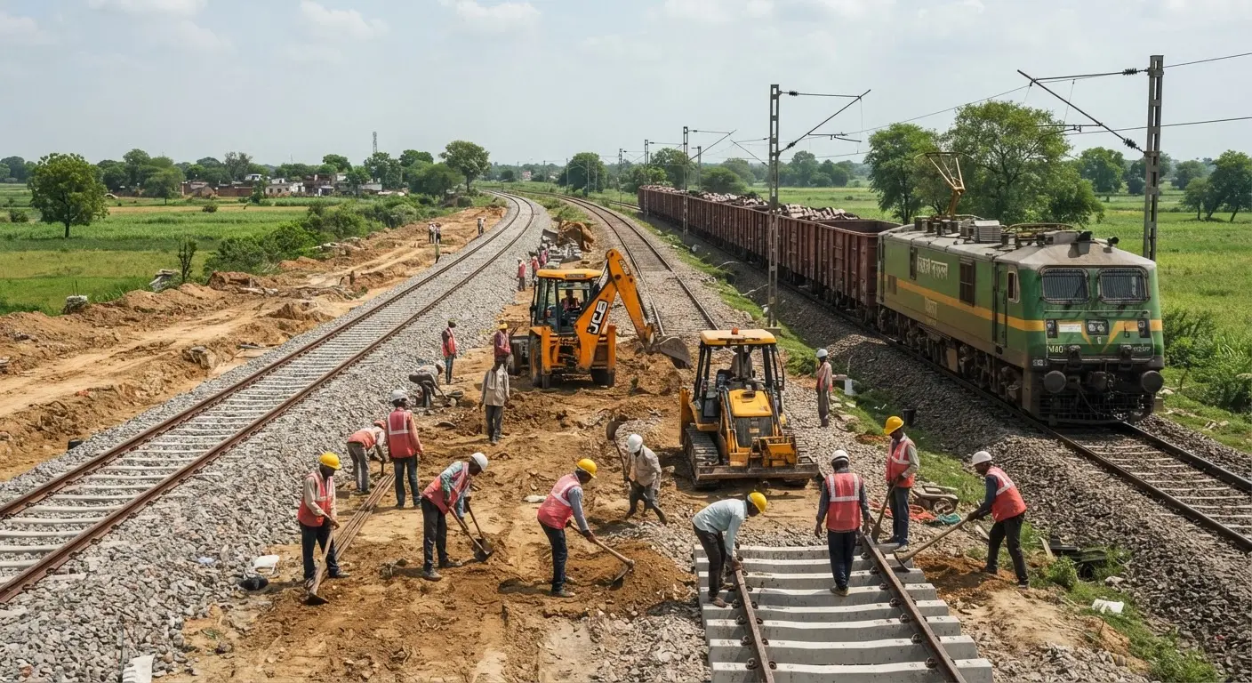 Indian Railways launches major track doubling projects in Uttar Pradesh to reduce train delays