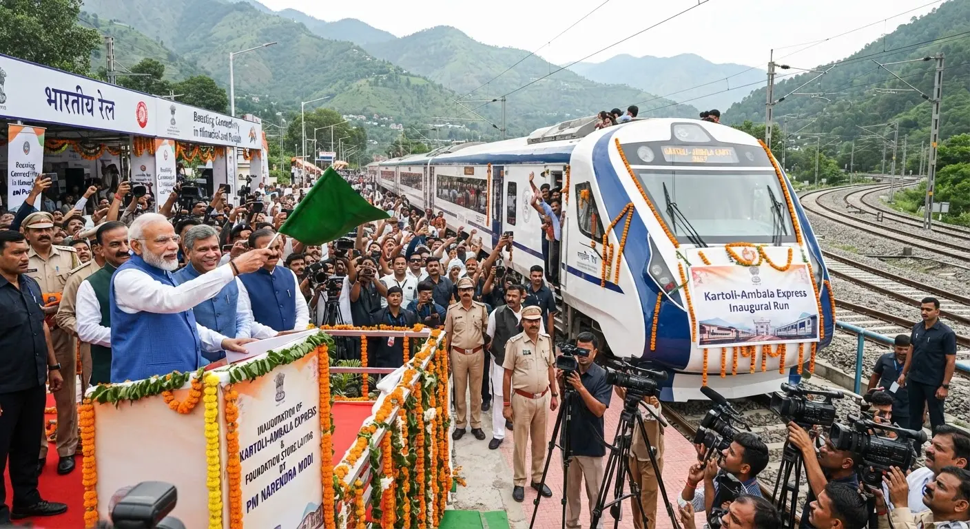 New Kartoli to Ambala Express train launched to boost connectivity in Punjab and Himachal Pradesh