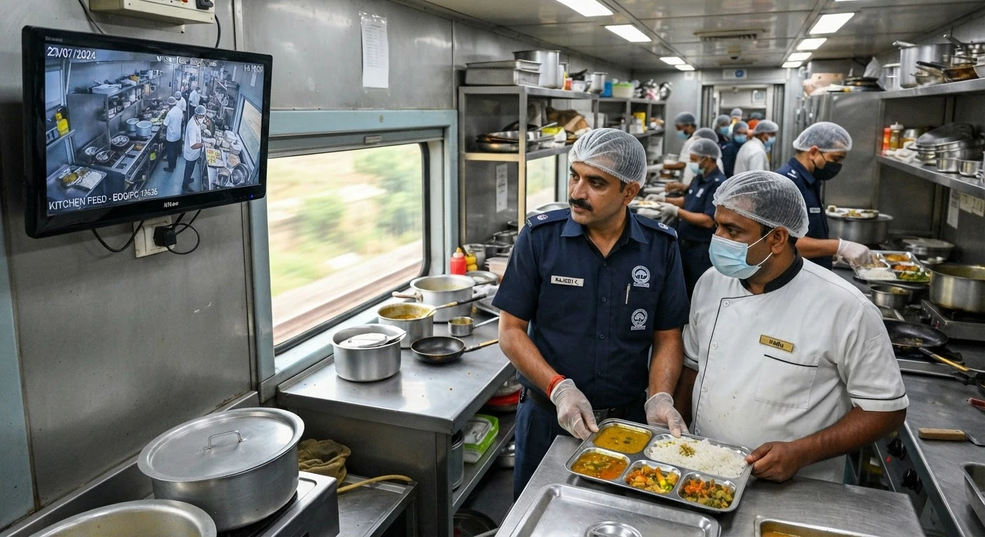 Indian Railways implements strict CCTV monitoring and fines to improve train food quality