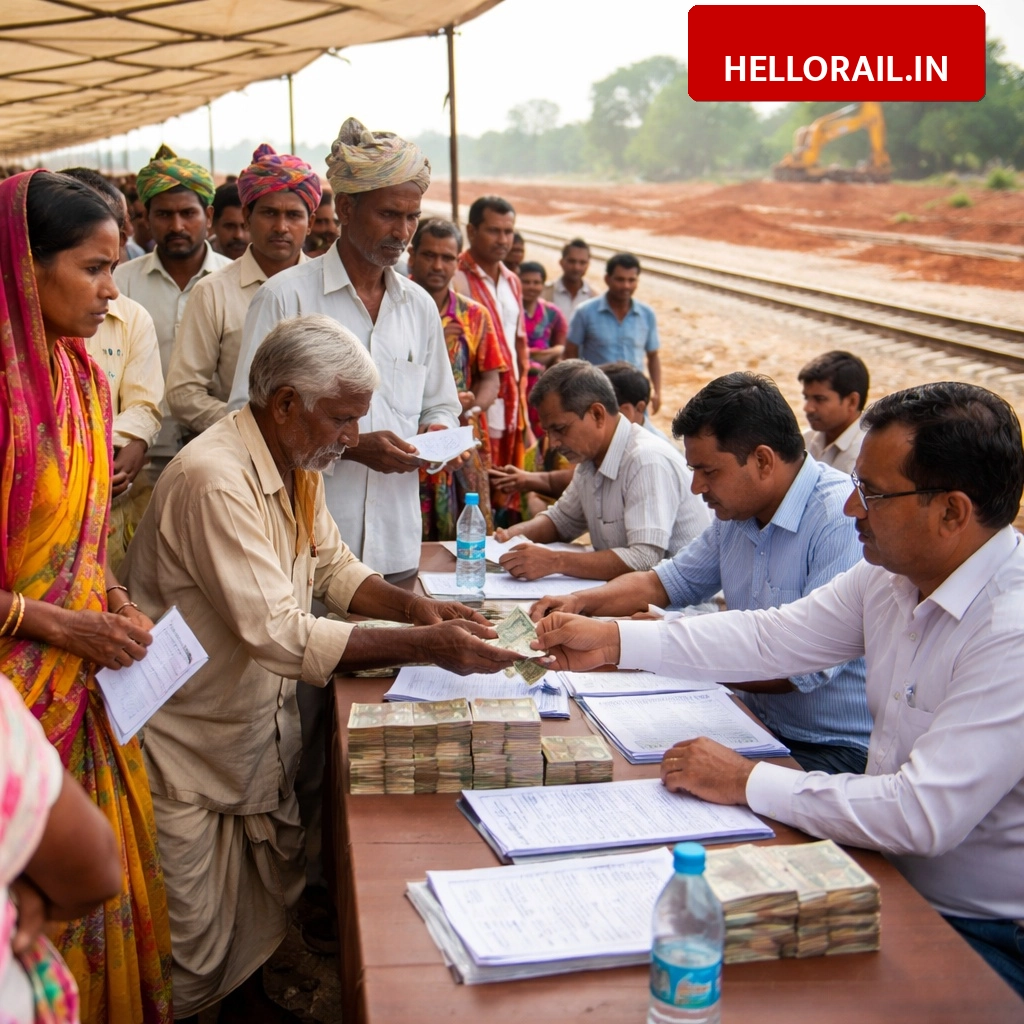 Bauridand-Ambikapur Rail Doubling: Compensation process starts for 111 land owners in MCB district