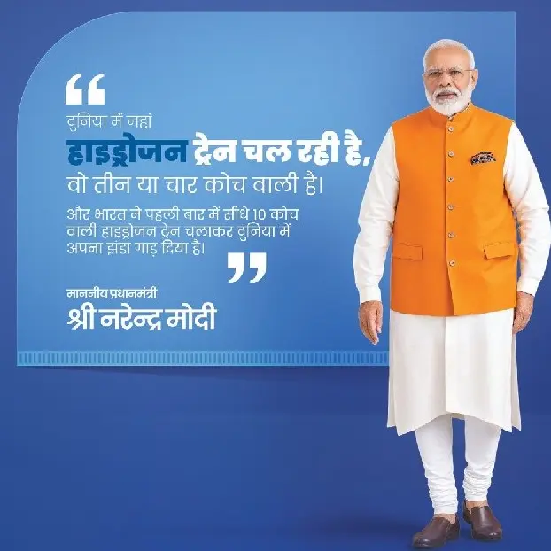 India Launches First Indigenous Hydrogen Train on Jind Sonipat Route