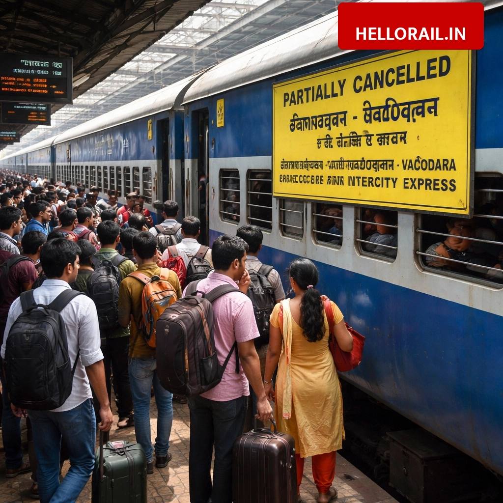 Western Railway Update: Jamnagar-Vadodara Intercity partially cancelled on May 27
