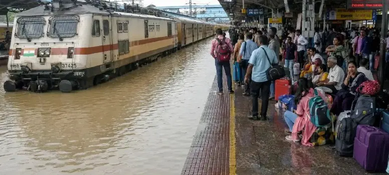 Mumbai heavy rains disrupt rail services between Maharashtra and Rajasthan