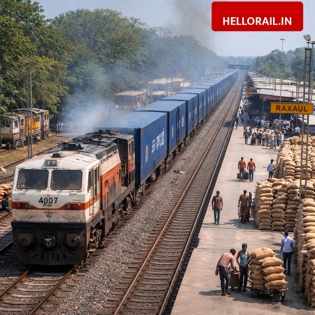 Raxaul Railway Station: First rice container rake departs for Guwahati to boost local trade
