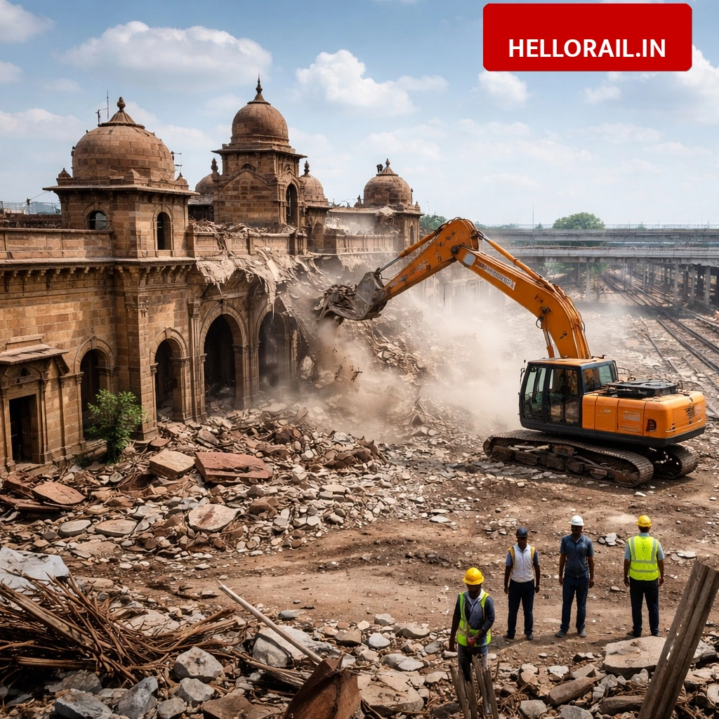Pali Railway Station Redevelopment: British era buildings demolished for Amrit Bharat Station project