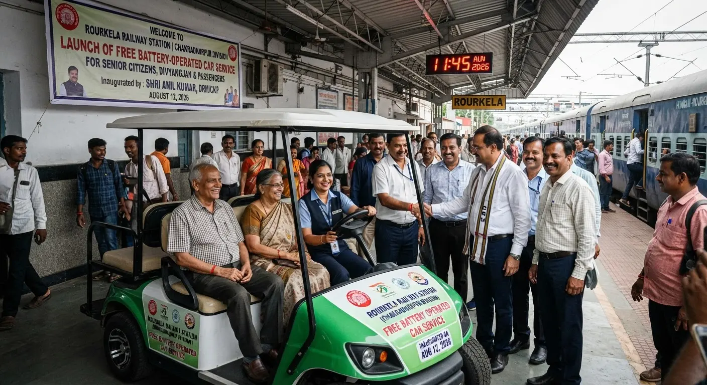 Rourkela railway station launches free battery operated car service for passengers