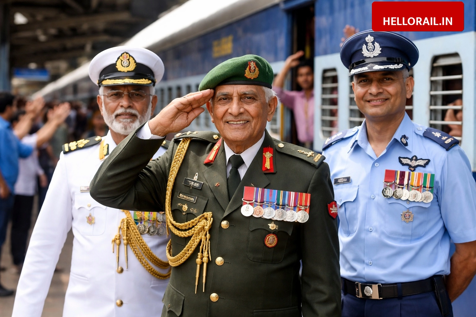 Indian Railways announces free lifelong travel for Sena, Nao Sena and Vayu Sena Medal winners