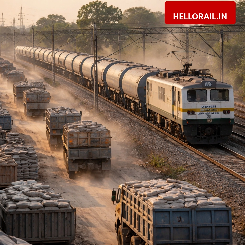 Indian Railways to shift bulk cement transport from road to rail to reduce pollution