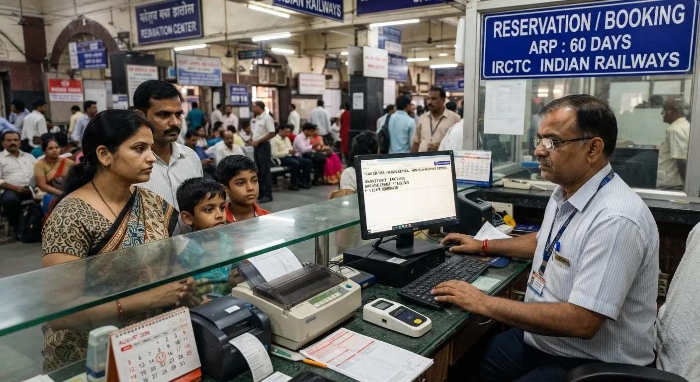 Indian Railways opens ticket bookings for travel date October 16 2026
