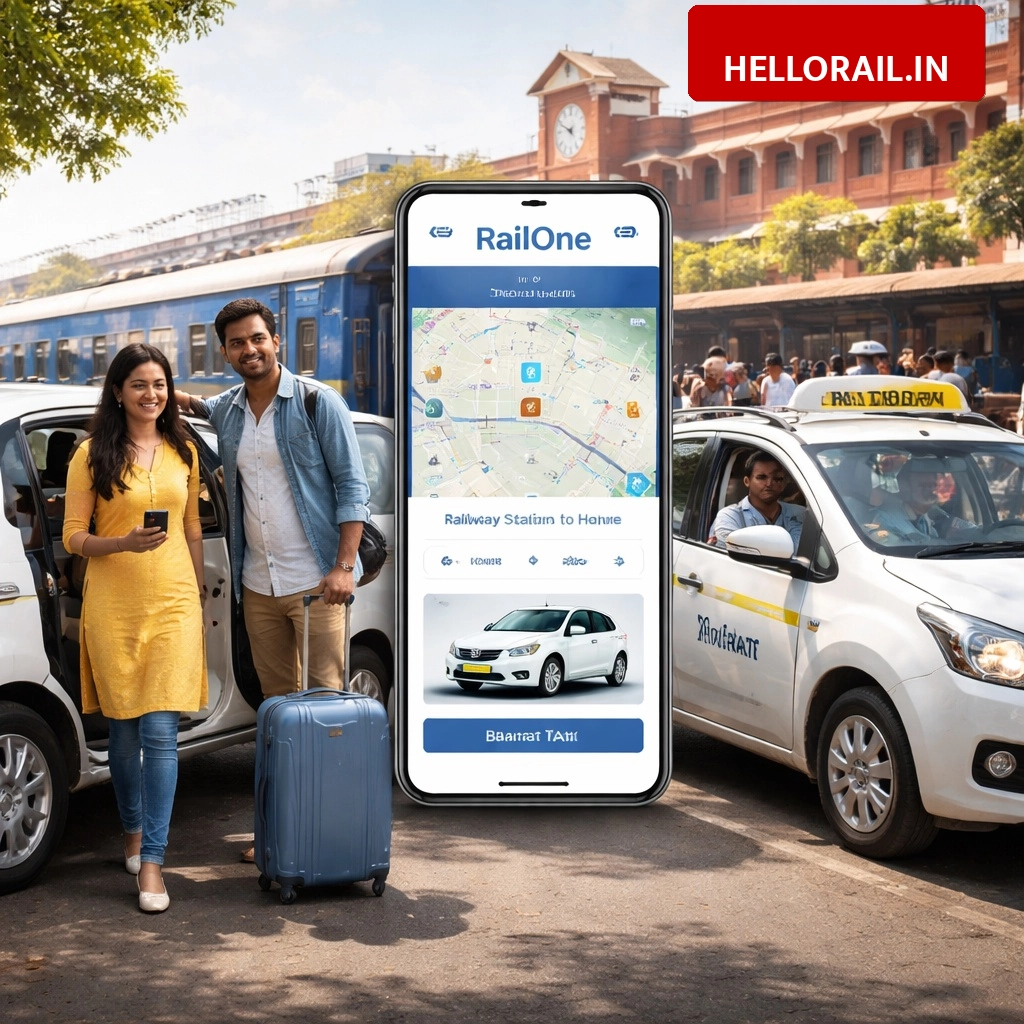 RailOne App Update: Indian Railways to integrate Bharat Taxi for door-to-door travel