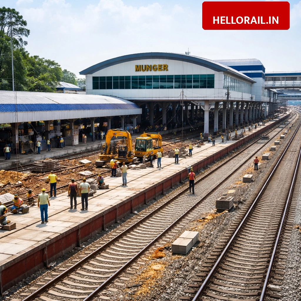 Munger Railway Station: New platform and loop lines to be built under Amrit Bharat Station Scheme