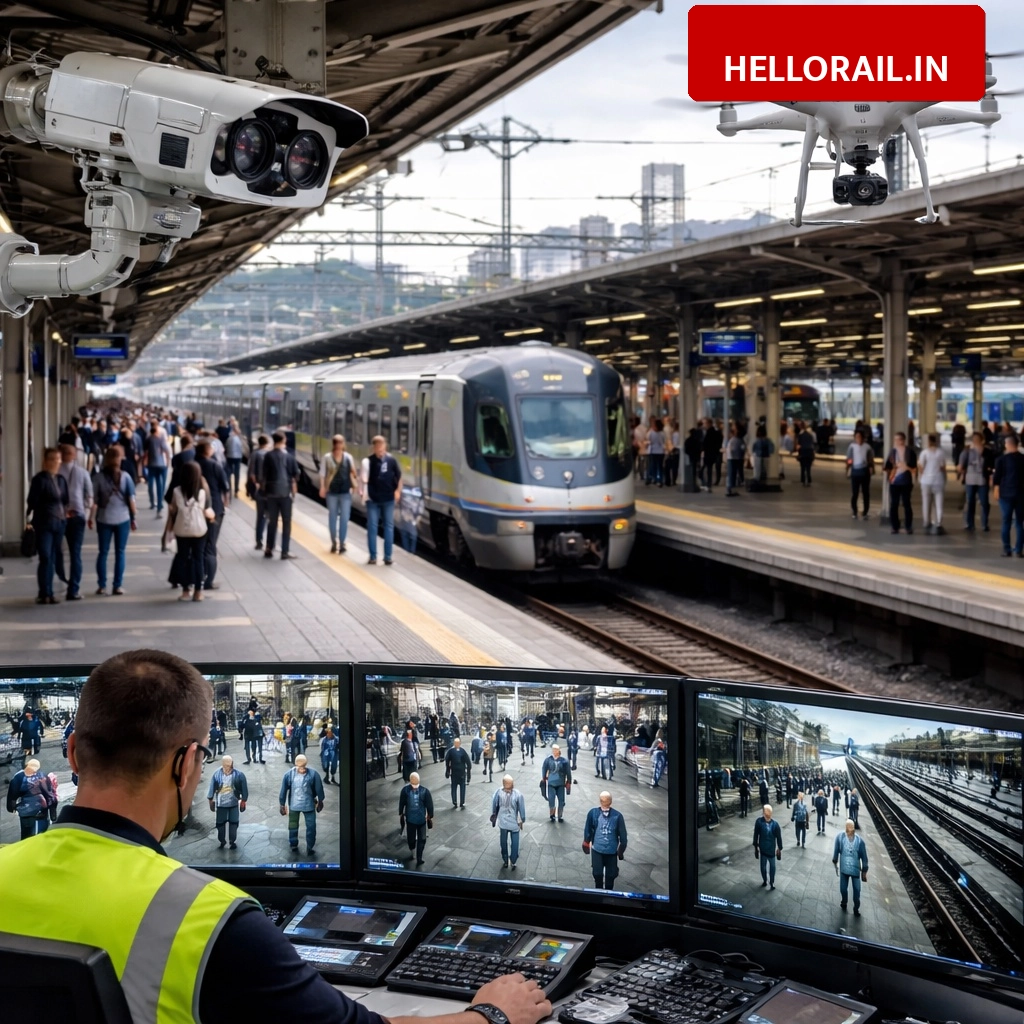 Railway safety boost: AI surveillance and drones to be deployed for passenger security