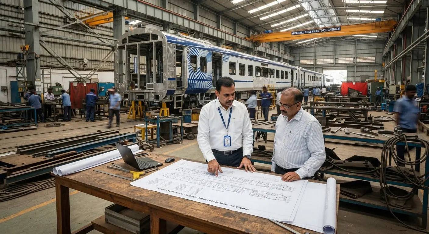 ICF Chennai prepares to begin production of 24 coach Vande Bharat sleeper trains