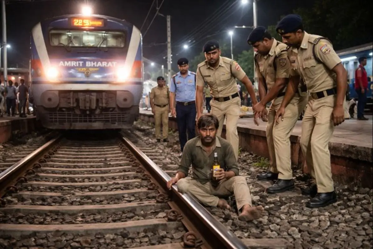Amrit Bharat Train Incident: Intoxicated Man Halts Rangapahani-Nagercoil Express in Bhubaneswar, Arrested by RPF.