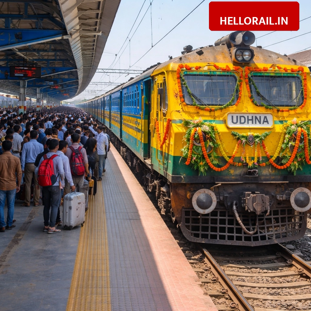 New Train Announcement: Western Railway to run unreserved special trains between Udhna and Jaynagar