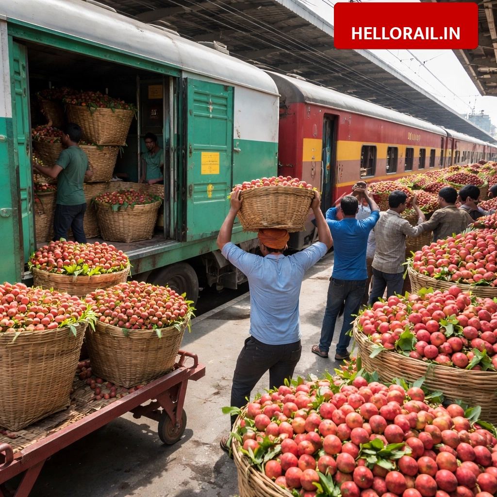 Muzaffarpur Shahi Litchi: Railway adds high-capacity parcel vans to Pawan Express for Mumbai transport