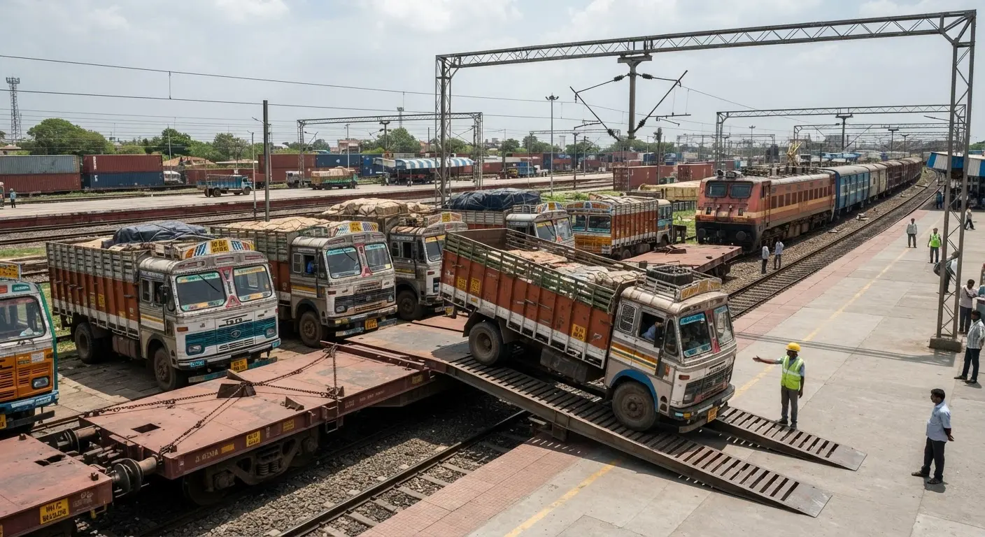 Indian Railways Ro-Ro service boosts logistics efficiency and environmental sustainability