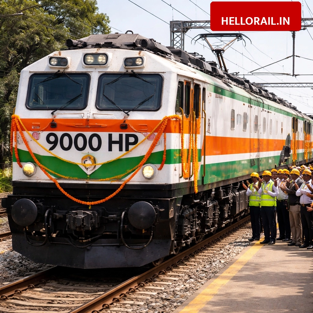 Indian Railways: First 9000 HP D9 super engine handed over for commercial operations